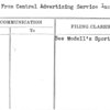 Letter From Central Advertising Service Incorporated