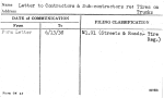 Letter to Contractors & Sub-contractors re: Tires on Trucks