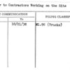 Letter to Contractors Working on the Site