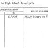 Letter to High School Principals