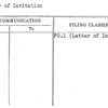 Letter of Invitation