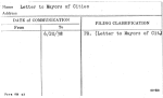 Letter to Mayors of Cities