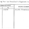 Letters Over the President's Signature to Stores