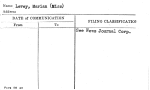 Levey, Marian (Miss)