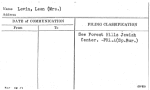 Levin, Leon (Mrs.)