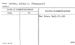 Levine, Julius L. (Treasurer)