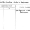 Licensed Merchandise - Sale to Employees