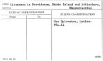 Licensees in Providence, Rhode Island and Attlesboro, Massachusetts