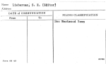 Lieberman, S.E. (Editor)