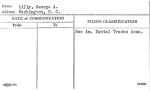 Lilly, George A.