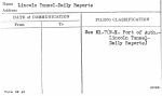 Lincoln Tunnel-Daily Reports