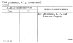 Lindemann, E.A. (President)