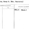 Lindley, Harry R. (Mrs. Henrietta)