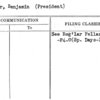 Linder, Benjamin (President)