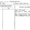 Lindquist, H.L. Publications