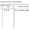 List of Agricultural Publications