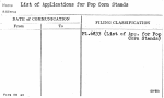 List of Applications for Pop Corn Stands