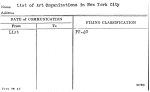 List of Art Organizations in New York City