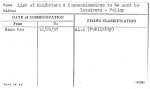List of Exhibitors & Concessionaires to be sent to Inquirers - Policy