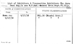 List of Exhibitors & Prospective Exhibitors Who Have Sent Rep.to see W.F.Exh.-Mandel Bros.Dept.St.Chic.Ill.