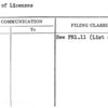 List of Licenses