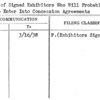 List of Signed Exhibitors Who Will Probably Have to Enter Into Concession Agreements
