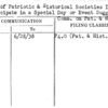 List of Patriotic & Historical Societies Invited to Participate in a Special Day or Event Suggest by Adv. Comm. on Pat.& Hist. Soc.