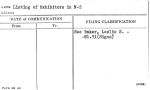 Listing of Exhibitors in N-5