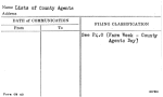 Lists of County Agents