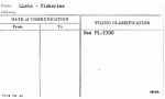 Lists - Fisheries