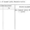 Lists of Gummed Label Manufacturers