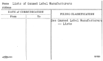 Lists of Gummed Label Manufacturers