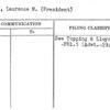 Lloyd, Laurence M. (President)