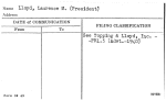 Lloyd, Laurence M. (President)