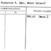 Lord, Frederick T. (Mrs. Mabel Delano)