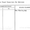 Lost and Found Procedure for Matrons