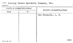 Lovejoy Patent Specialty Company, Inc.