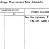 Low Voltage Fluorescent Tube Schedule