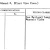Lowe, Edmund R. (First Vice Pres.)