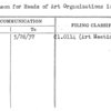 Luncheon for Heads of Art Organizations in N.Y.C.
