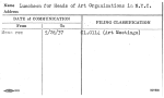 Luncheon for Heads of Art Organizations in N.Y.C.
