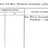 Luncheon for Mrs. Franklin Roosevelt 6/30/38