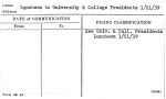 Luncheon to Universities & College Presidents 1/21/39