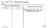 Lusk, G.W. (Hollywood Manager)