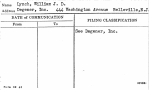 Lynch, William J.D.