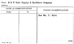 M & W Auto Supply & Hardware Company