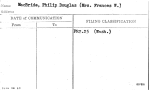 Macbride, Philip Douglas (Mrs. Frances W.)