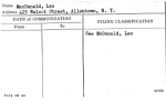 MacDonald, Leo