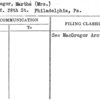 MacGregor, Martha (Mrs.)