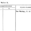Mackey, Walter B.